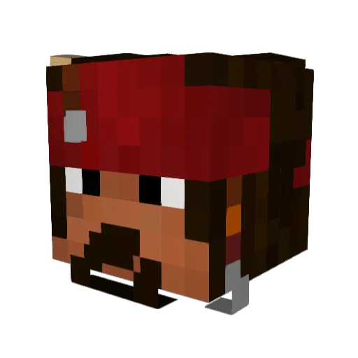 Zzzzyxxx Minecraft avatar head, 3D render