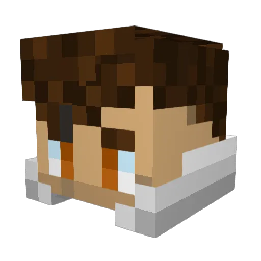 _0Flame0 Minecraft avatar head, 3D render