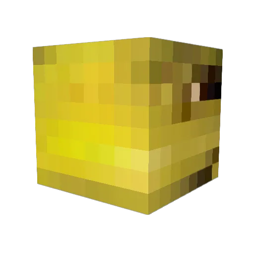 _0L1_ Minecraft avatar head, 3D render