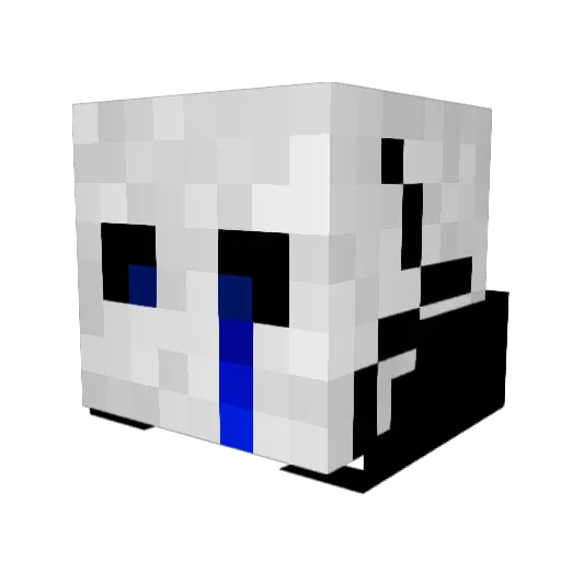 _0NumB0_ Minecraft avatar head, 3D render