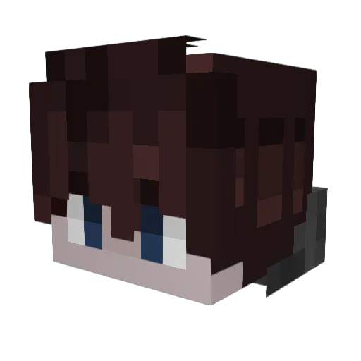 _0Ping_ Minecraft avatar head, 3D render