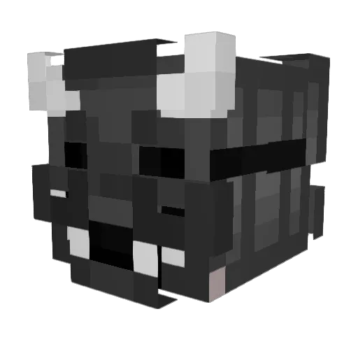 _0_N_1_ Minecraft avatar head, 3D render