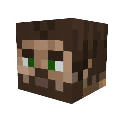 _0lando_ Minecraft avatar head, 3D render