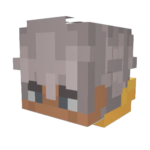 _0ndreej_ Minecraft avatar head, 3D render