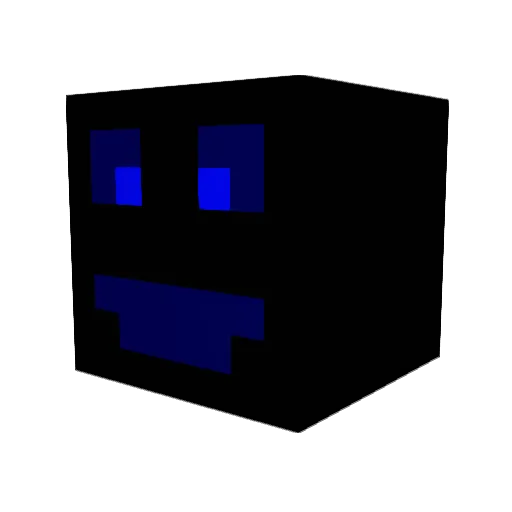 _0nyxqc Minecraft avatar head, 3D render