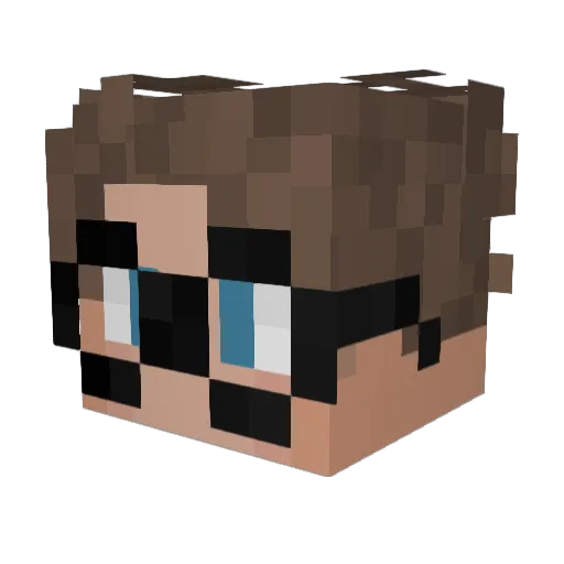 _0r4nge Minecraft avatar head, 3D render