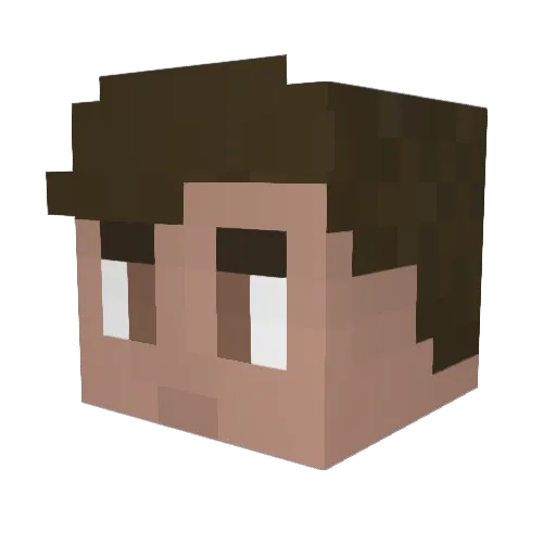 _0rbs_ Minecraft avatar head, 3D render