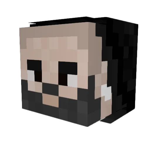 _0z4Rk_ Minecraft avatar head, 3D render