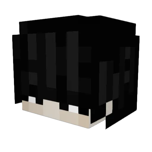 _1024ms Minecraft avatar head, 3D render