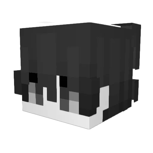 _10RATS Minecraft avatar head, 3D render