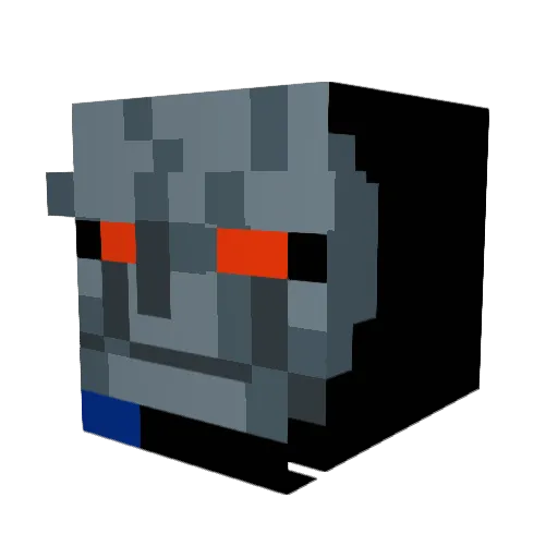 _11sik Minecraft avatar head, 3D render