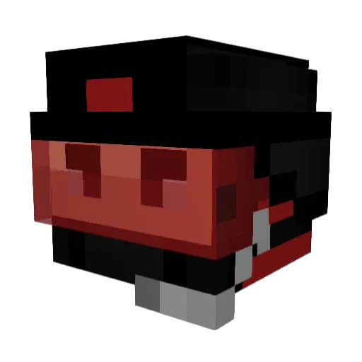 _135 Minecraft avatar head, 3D render