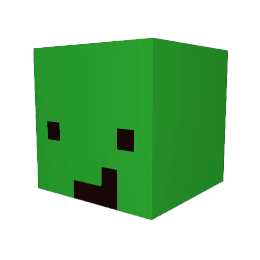 _13ad_ Minecraft avatar head, 3D render