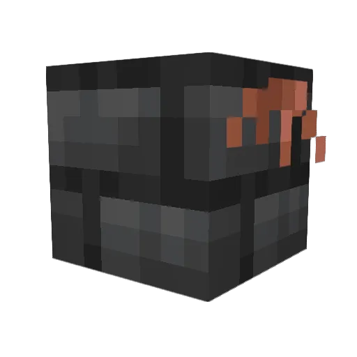 _141_ Minecraft avatar head, 3D render