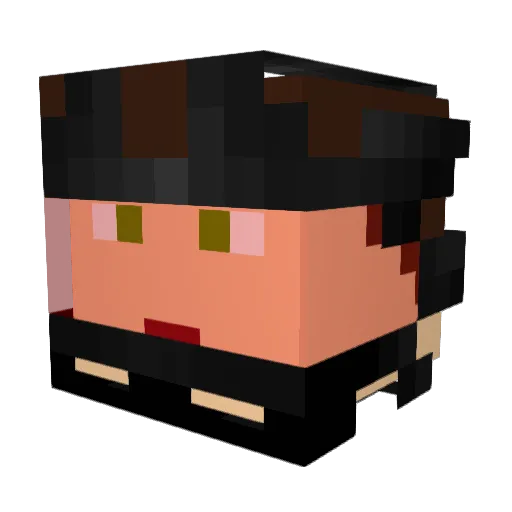 _1Arti1_ Minecraft avatar head, 3D render