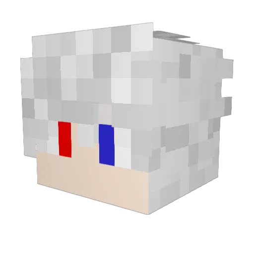 _1Hades Minecraft avatar head, 3D render