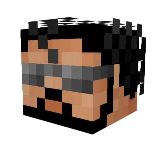 _1Klas_ Minecraft avatar head, 3D render