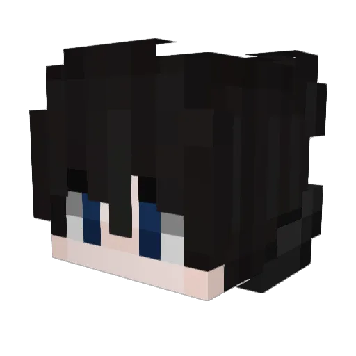 _1bz Minecraft avatar head, 3D render