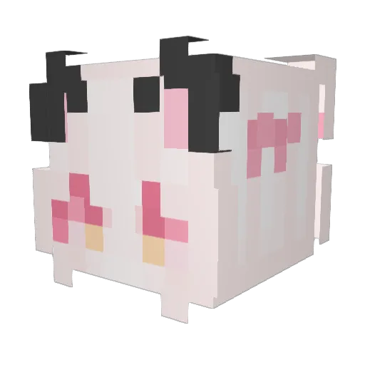 _1owo_ Minecraft avatar head, 3D render