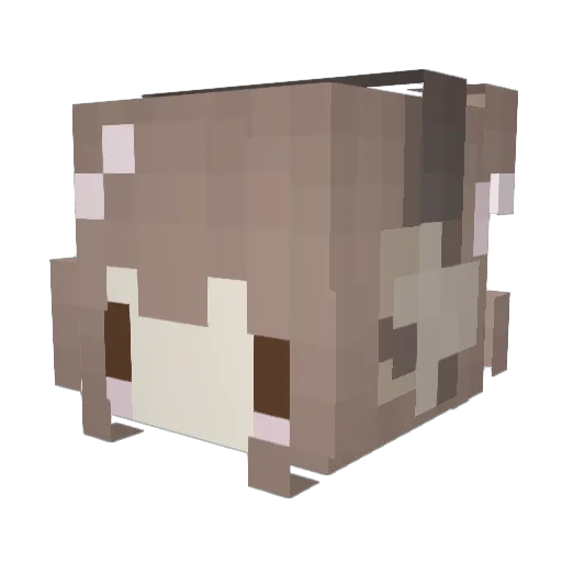 _1unar_ Minecraft avatar head, 3D render