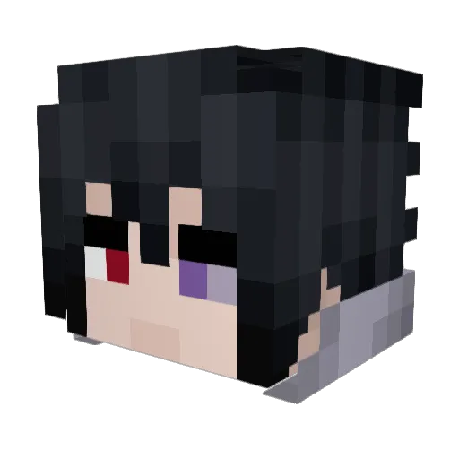 _23cm_ Minecraft avatar head, 3D render