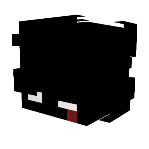 _2Bit Minecraft avatar head, 3D render
