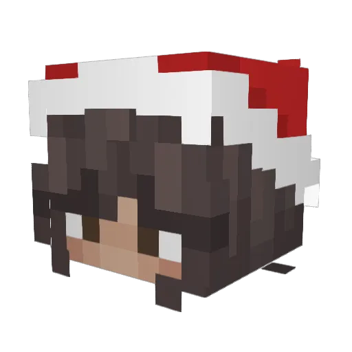 _2_840 Minecraft avatar head, 3D render