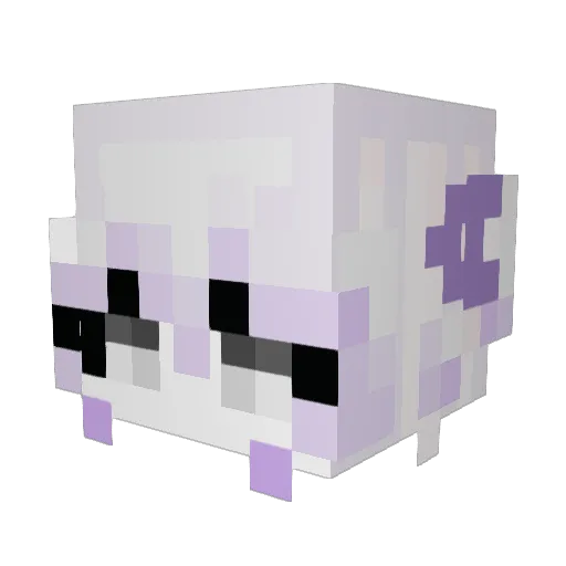 _2mm Minecraft avatar head, 3D render