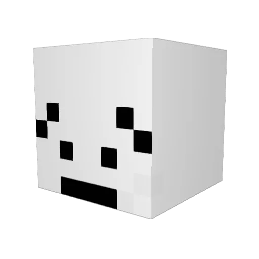 _2njin Minecraft avatar head, 3D render