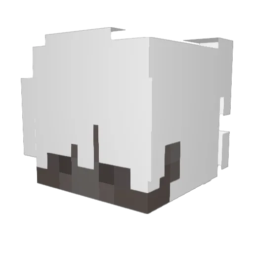 _3BOODE Minecraft avatar head, 3D render