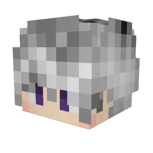 _3D3N_ Minecraft avatar head, 3D render