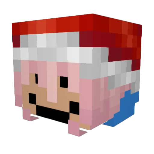 _3La9I_MIJLKa_xX Minecraft avatar head, 3D render