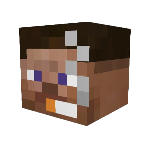 _3MajSie Minecraft avatar head, 3D render