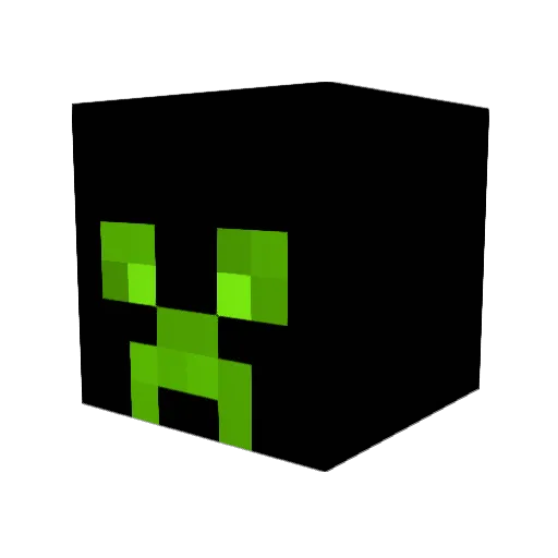 _3c0_ Minecraft avatar head, 3D render