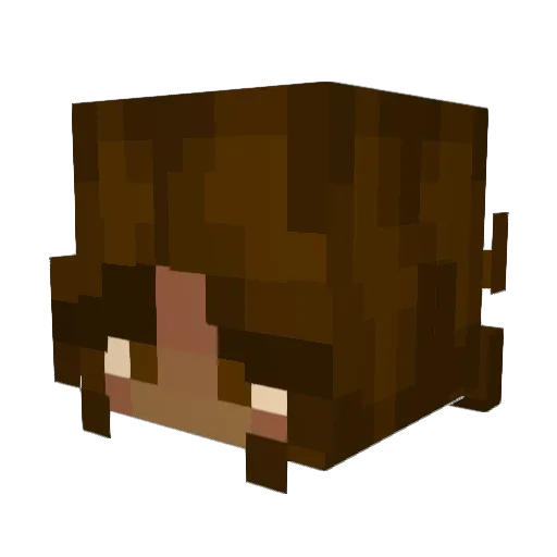 _3leven_ Minecraft avatar head, 3D render