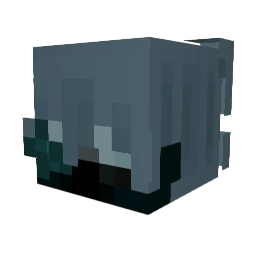 _3np Minecraft avatar head, 3D render