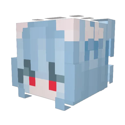 _404_NotFound Minecraft avatar head, 3D render