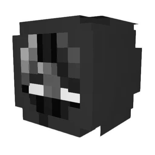 _420pm_ Minecraft avatar head, 3D render