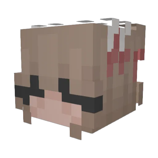 _4x3L_ Minecraft avatar head, 3D render