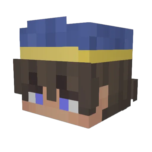 _57tshuq Minecraft avatar head, 3D render