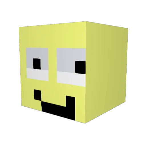 _5Pebbles_ Minecraft avatar head, 3D render