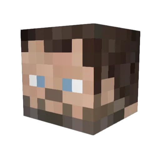 _5hutt3r Minecraft avatar head, 3D render