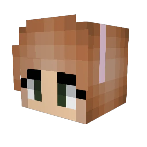 _5st_ Minecraft avatar head, 3D render