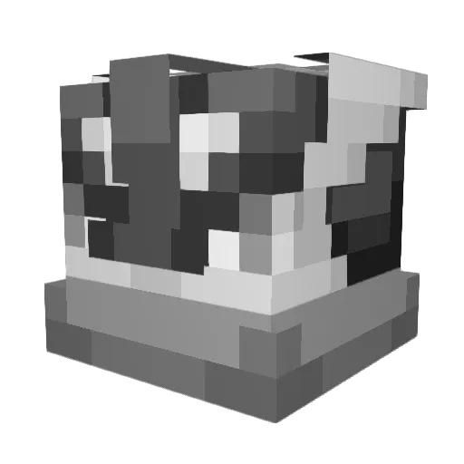 _5y Minecraft avatar head, 3D render