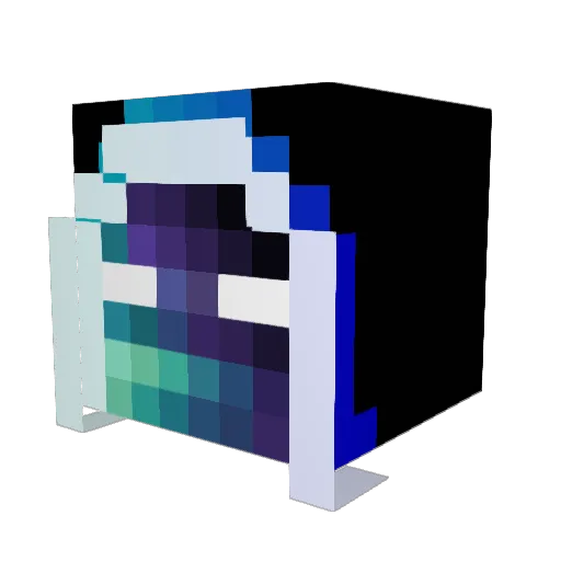 _6ixSe7en_ Minecraft avatar head, 3D render