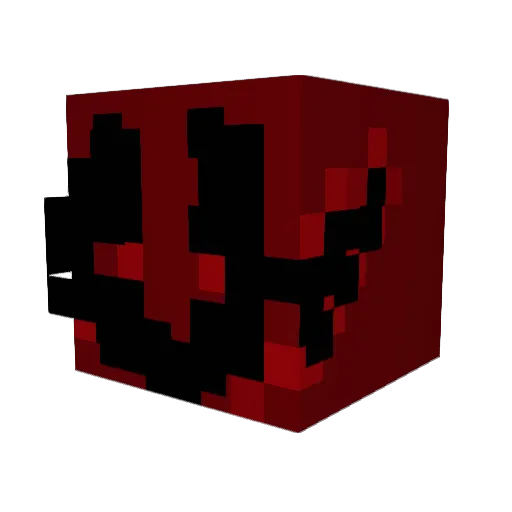 _743 Minecraft avatar head, 3D render