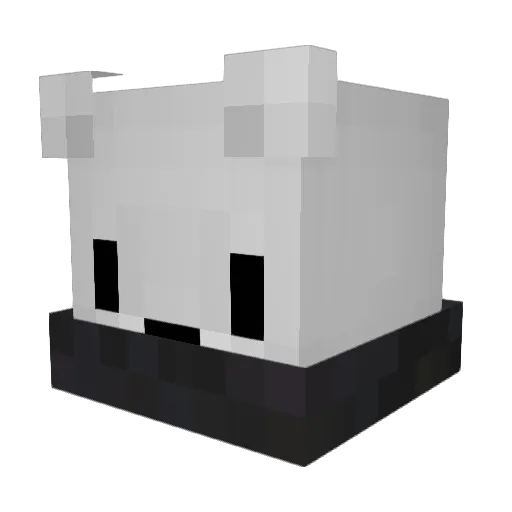 _7G Minecraft avatar head, 3D render