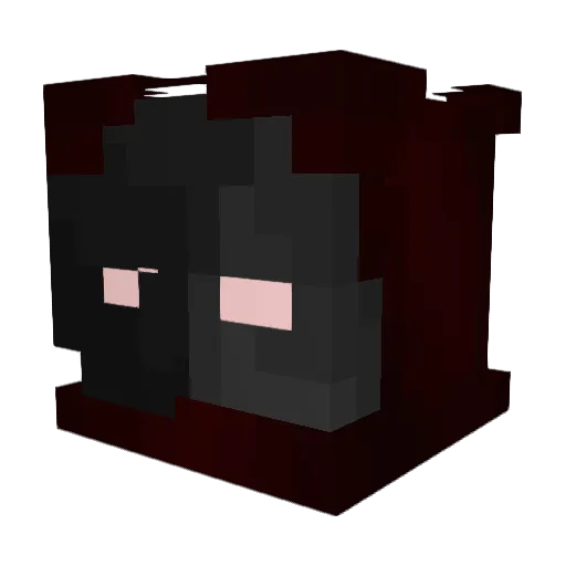 _7ifeless Minecraft avatar head, 3D render