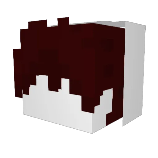 _7ucky Minecraft avatar head, 3D render