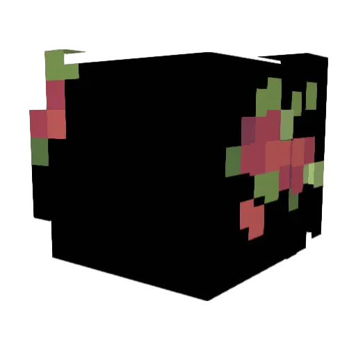 _842 Minecraft avatar head, 3D render